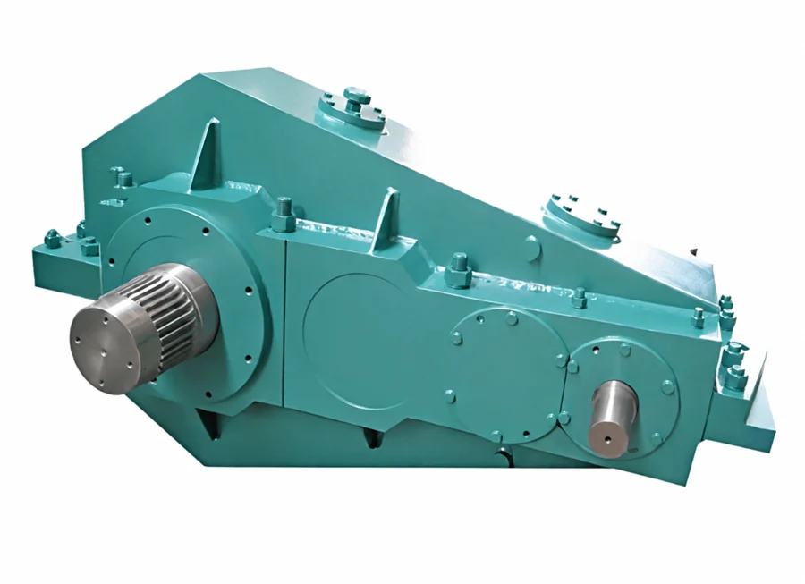 Separate hoisting gearbox with two shaft connections and mounting feet