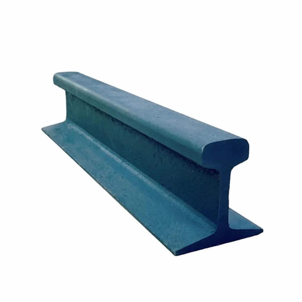 P-series rail sample showing its head, web and foot